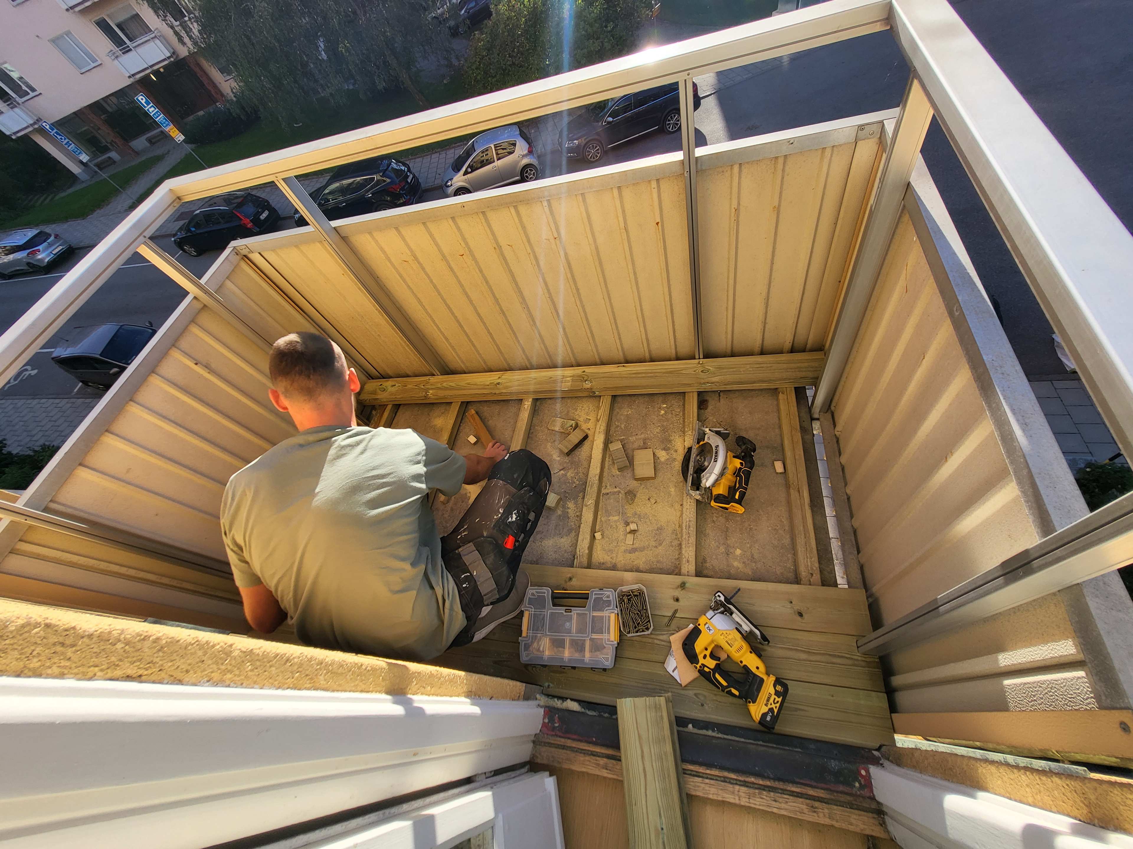 Trall under byggnation